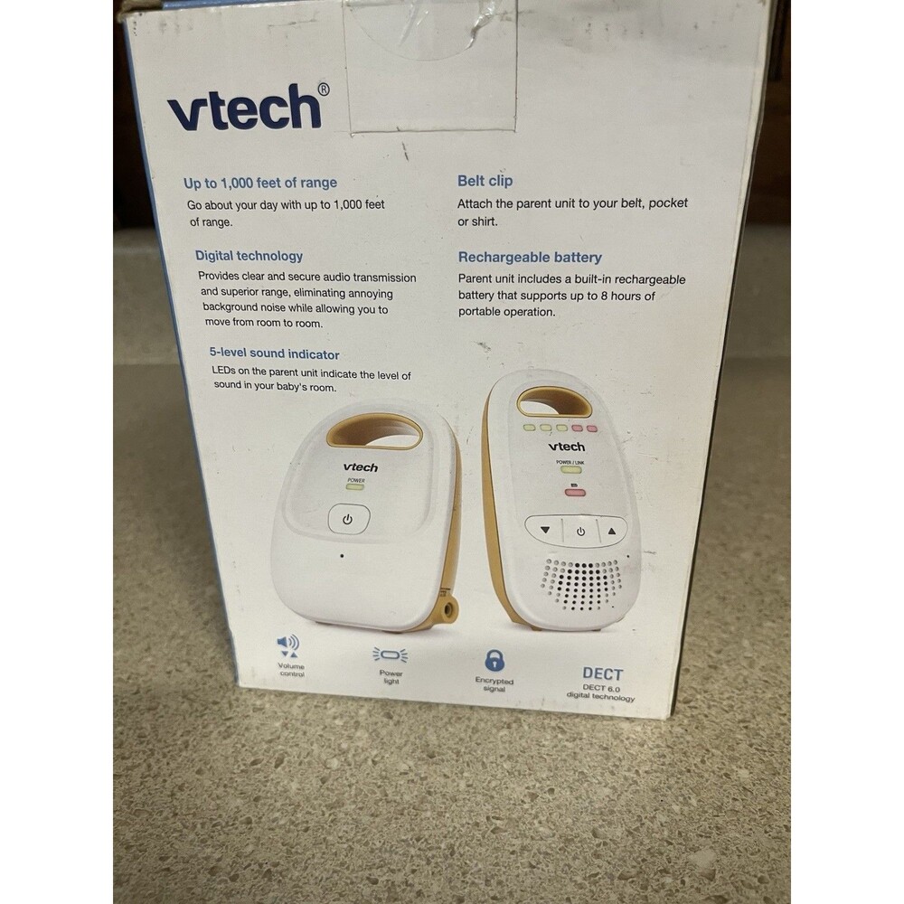 VTech Baby Monitor, 1 Parent Unit hospice caregiver home health babysitter - Picture 2 of 5